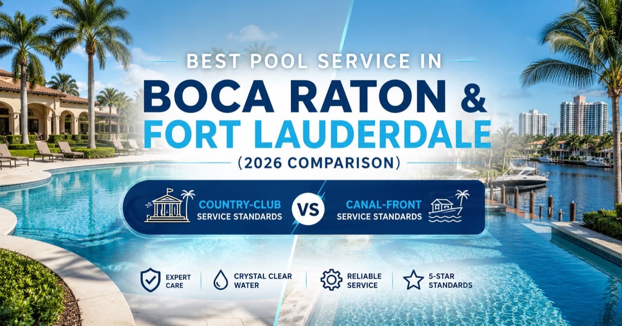 Best Pool Service in Boca Raton & Fort Lauderdale (2026 Comparison): Country-Club vs Canal-Front Service Standards