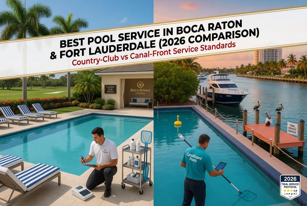 Best Pool Service in Boca Raton & Fort Lauderdale (2026 Comparison): Country-Club vs Canal-Front Service Standards