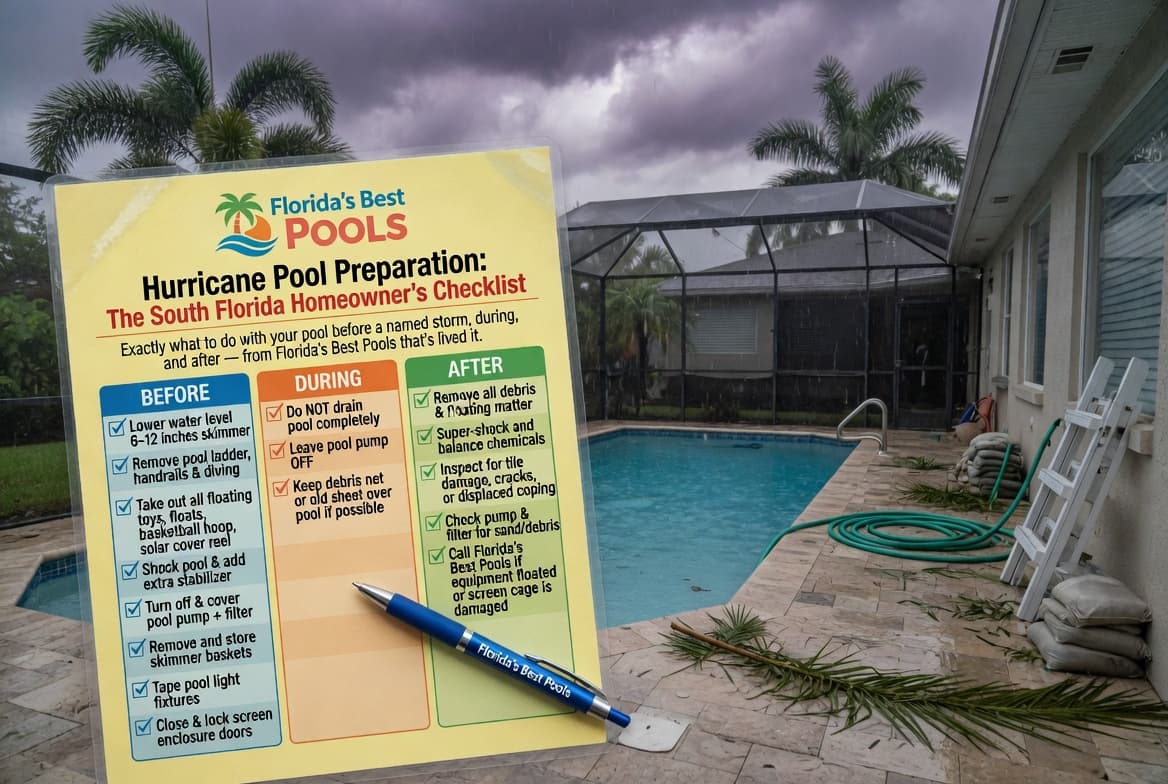 Hurricane Pool Prep in South Florida: 2026 Checklist