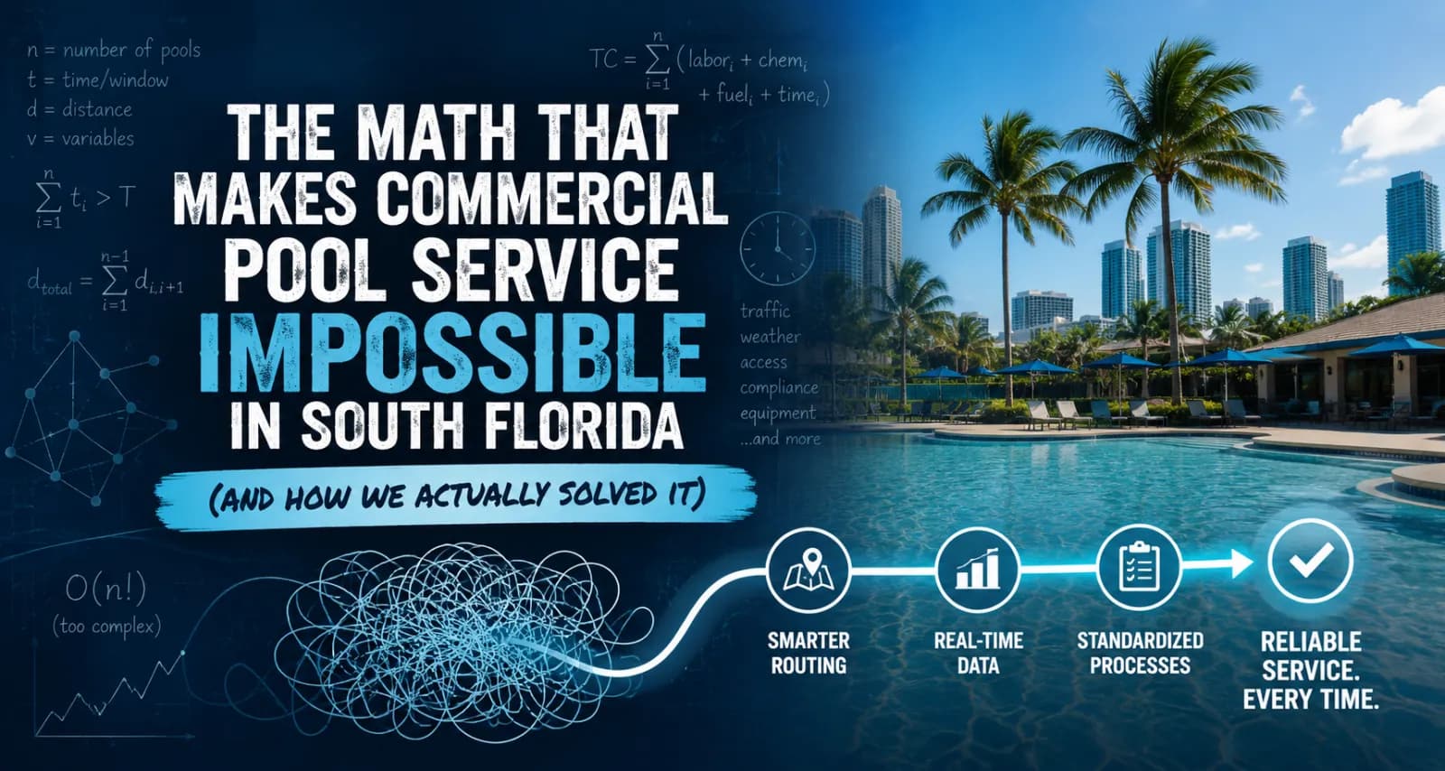 The Math That Makes Commercial Pool Service Impossible in South Florida (and How We Actually Solved It)