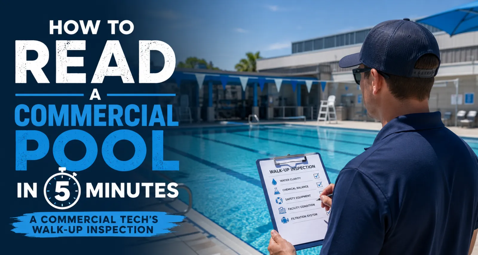 How to Read a Commercial Pool in 5 Minutes: A Commercial Tech's Walk-Up Inspection