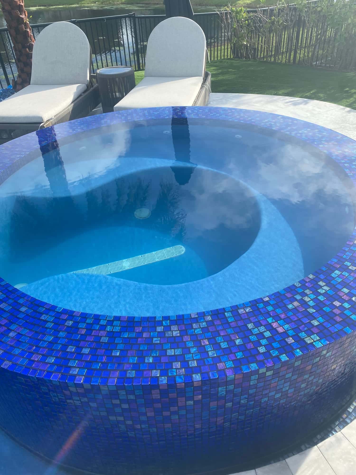 Pool tile renovation