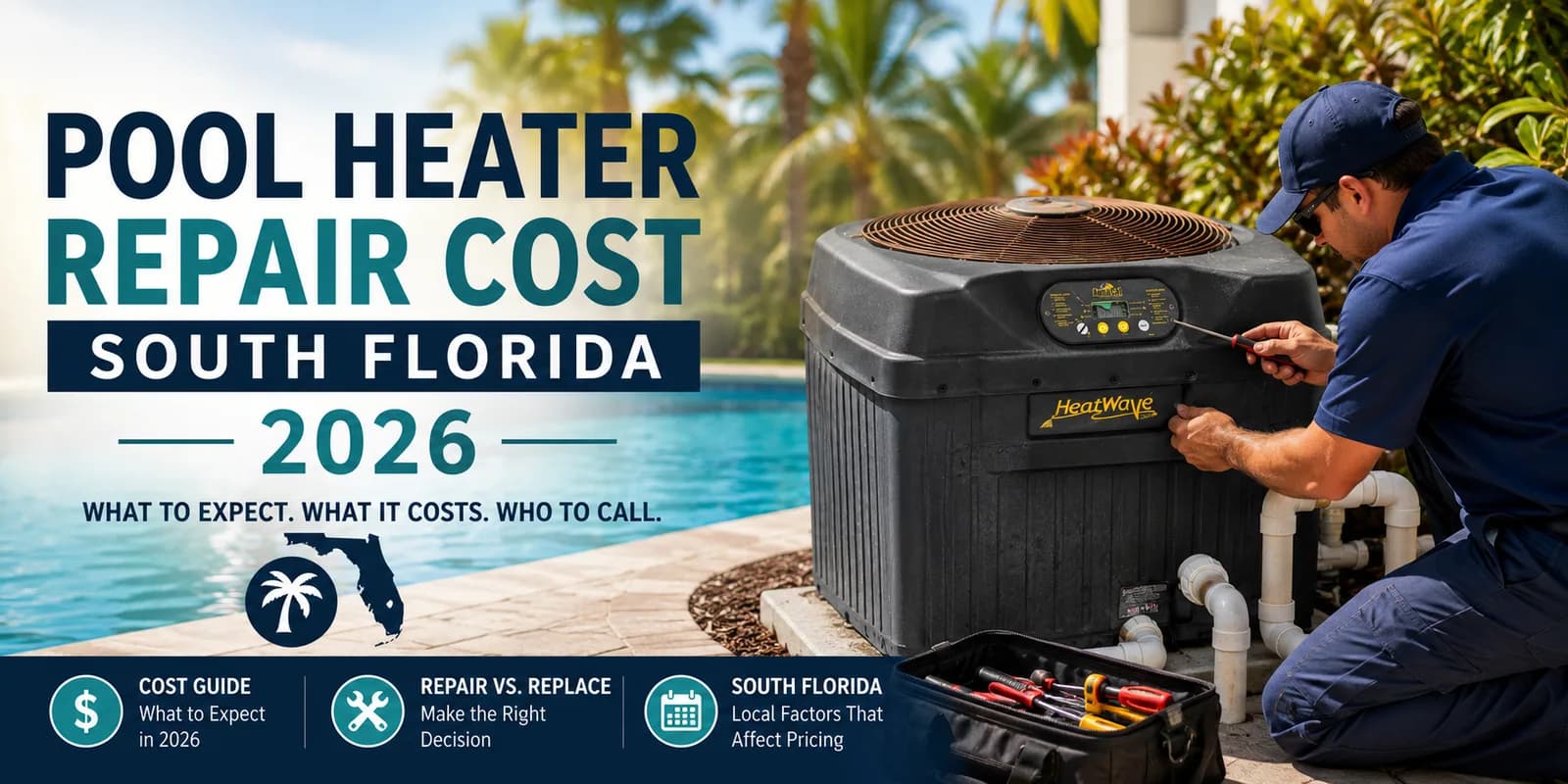 Pool Heater Repair Cost in Boca Raton: Repair vs. Replace (2026 Decision Guide)
