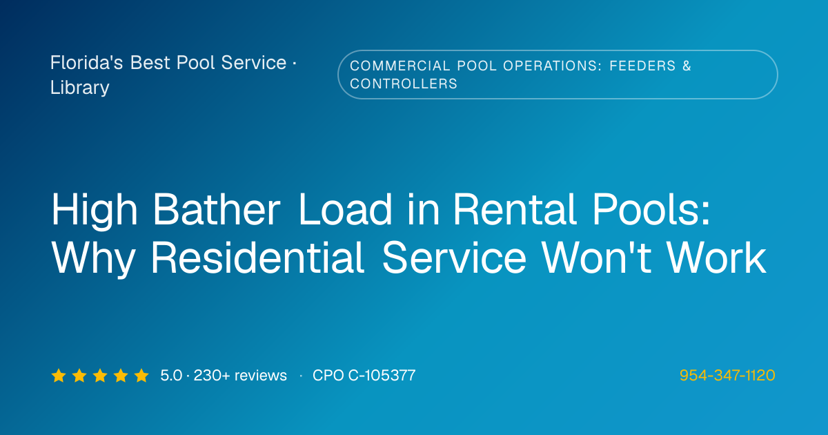 Understanding High Bather Load Impacts | Florida's Best Pool Service